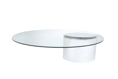Lot 237 - Cini Boeri Chromed Metal and Glass Lunario Low...