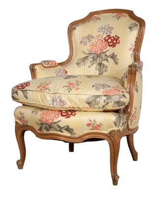 Lot 332 - Two Louis XVI Style Upholstered Fruitwood...