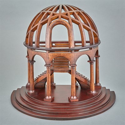 Lot 160 - Group of Three Wood Stair Models Including one...