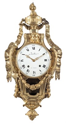 Lot 321 - Louis XVI Gilt-Bronze Cartel Clock Late 18th...