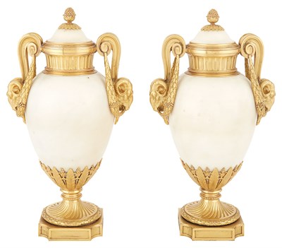 Lot 339 - Pair of Louis XVI Style Gilt-Bronze-Mounted...