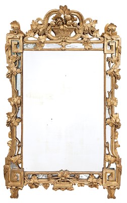 Lot 345 - Louis XVI Giltwood Pier Mirror Late 18th...