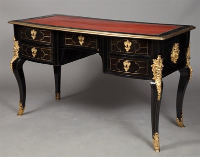 Lot 326 - Régence Gilt-Bronze-Mounted and Brass-Inlaid...