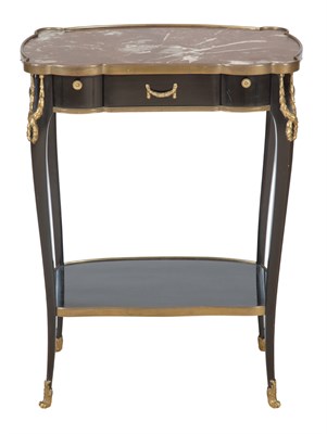 Lot 428 - Louis XV Style Marble Top Gilt-Metal Mounted...