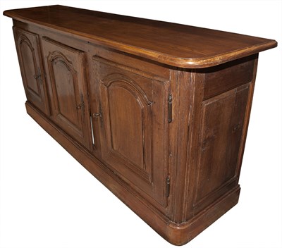 Lot 178 - French Provincial Oak Three-Door Buffet Height...