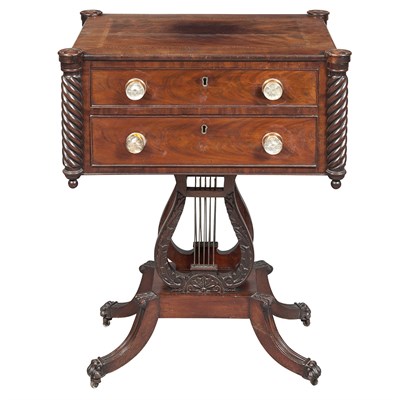 Lot 217 - Federal Mahogany Work Table New York, early...