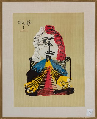 Lot 194 - After Pablo Picasso IMAGINARY PORTRAIT Color...