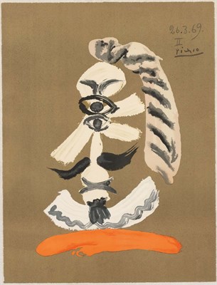 Lot 207 - After Pablo Picasso IMAGINARY PORTRAIT Color...