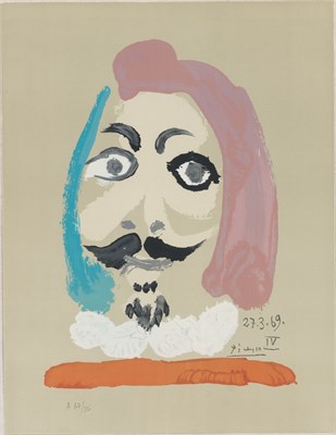 Lot 208 - After Pablo Picasso IMAGINARY PORTRAIT Color...