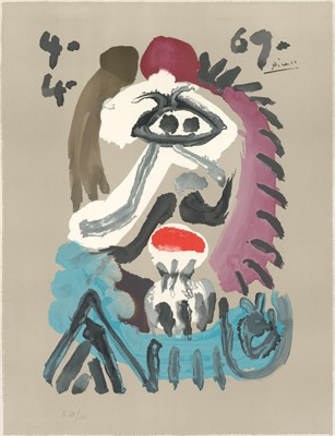 Lot 209 - After Pablo Picasso IMAGINARY PORTRAIT Color...