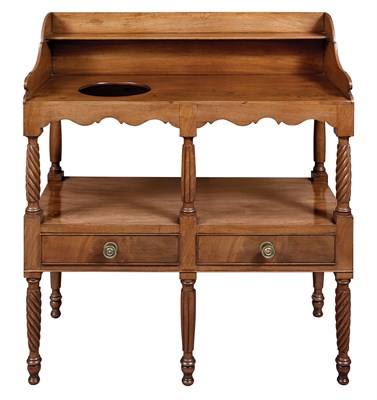 Lot 247 - Classical Mahogany Double Wash Stand Circa...