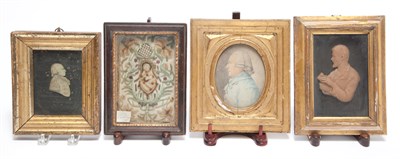 Lot 428 - Group of Four Framed Portraits Height overall...