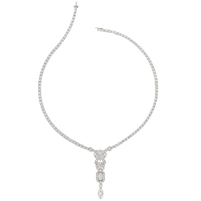 Lot 268 - Platinum and Diamond Necklace