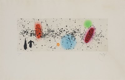 Lot 166 - Joan Miró OUVRAGE DU VENT II (D. 343) Color...