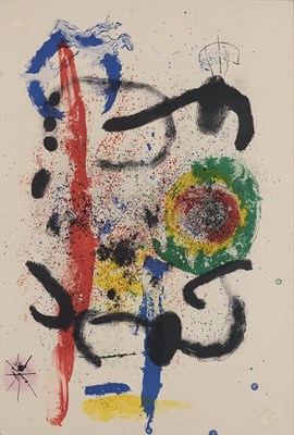 Lot 169 - Joan Miró LA CASCADE (M. 391) Color lithograph,...
