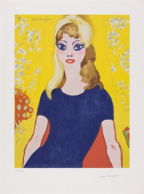 Lot 69 - Kees van Dongen BRIGITTE BARDOT Color lithograph
