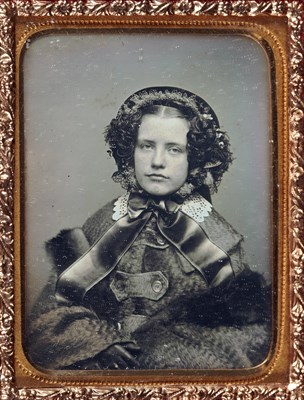 Lot 24 - [DAGUERREOTYPE-PORTRAITS] Two ninth-plate...