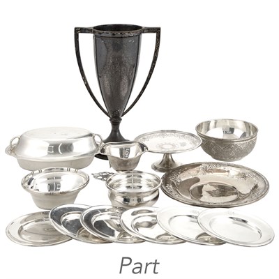 Lot 173 - Group of Sterling Silver Table Articles...