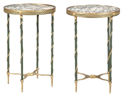 Lot 408 - Pair of Louis XVI Style Gilt-Metal and...