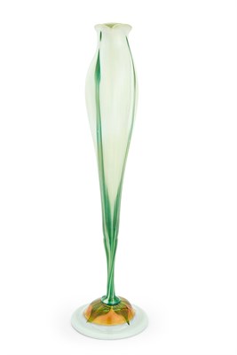 Lot 161 - Tiffany Favrile Glass Calyx Floriform Vase...