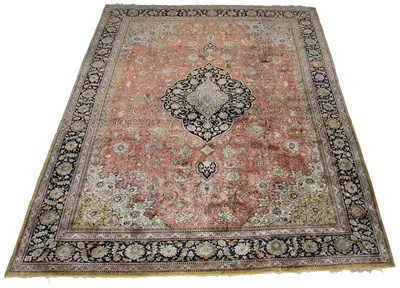 Lot 562 - Qum Silk Carpet Central Iran, second half of...