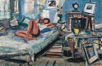 Lot 113 - Sigmund Menkes Ukrainian, 1896-1986 Woman in...