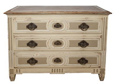 Lot 153 - French Provincial Style Parcel Painted Wood...