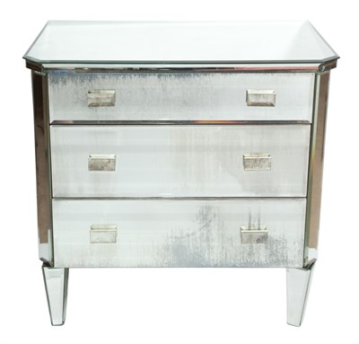 Lot 142 - Pair of Art Deco Style Mirrored Chests of...