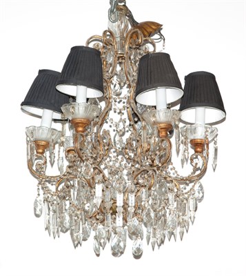 Lot 252 - Louis XVI Style Beaded Glass Gilt-Metal...