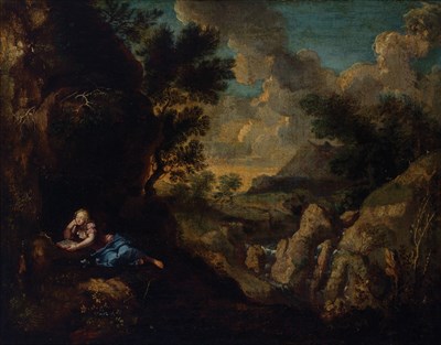Lot 9 - Follower of Nicolas Poussin The Penitent...