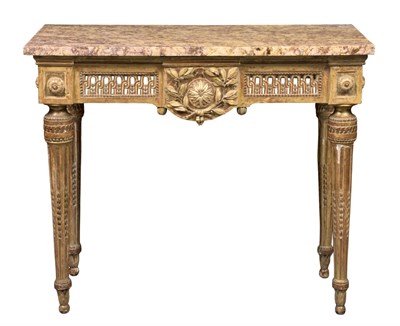Lot 384 - Louis XVI Giltwood Pier Table Late 18th...