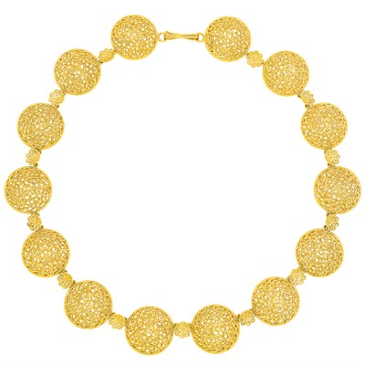 Lot 14 - Gold 'Filidori' Necklace, Buccellati