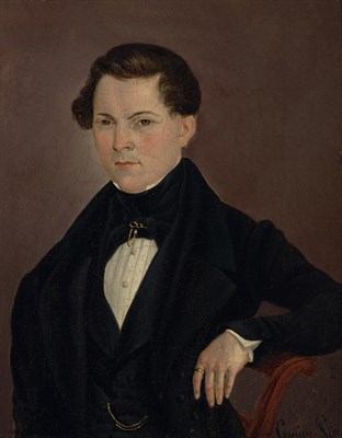 Lot 69 - French School 19th Century Portrait of a...