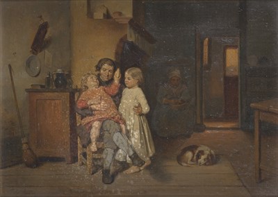 Lot 10 - John Angus Belgian, 1821-1874 Family Group...