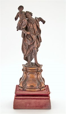 Lot 113 - Continental Carved Limewood Figural Group of...