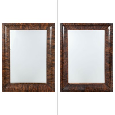 Lot 155 - Pair of Grain Painted Mirrors Height 51 1/4...