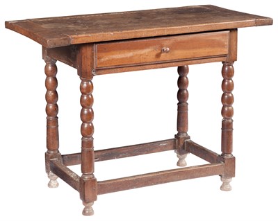 Lot 161 - Baroque Style Walnut Side Table with Single...