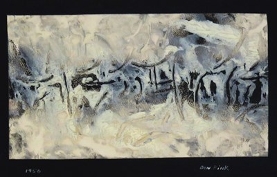 Lot 45 - Don Fink American, b. 1923 Greeting Card, 1956...