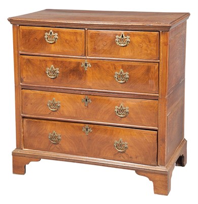 Lot 245 - Georgian Style Walnut Chest of Drawers Height...