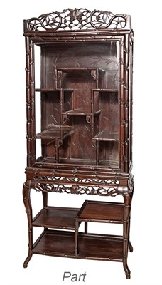 Lot 330 - Pair of Chinese Hardwood Vitrines Height 81...