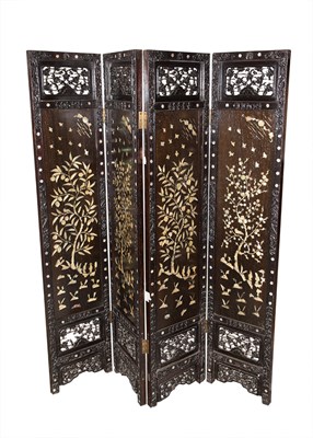 Lot 478 - Chinese Mother-of-Pearl Inlaid Hardwood...