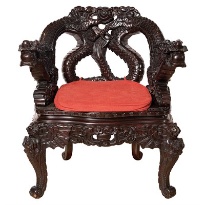 Lot 432 - Chinese Hardwood Chair