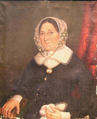 Lot 7 - American School 19th Century Portrait of a...