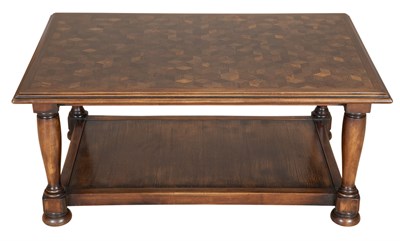 Lot 128 - Baroque Style Parquetry Low Table Height 18...