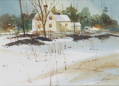 Lot 95 - Allen Ulmer American, 1922-1990 Winter Scene...