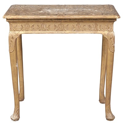 Lot 258 - George I Gilt-Gesso Table Circa 1720 The...