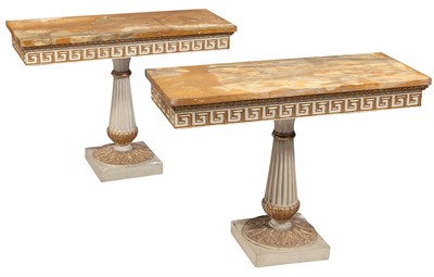 Lot 431 - Pair of Continental Neoclassical Style Painted...
