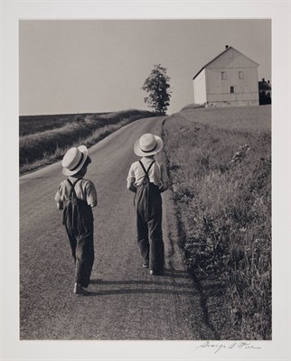 Lot 117 - TICE, GEORGE A. (b. 1938) Two Amish Boys,...