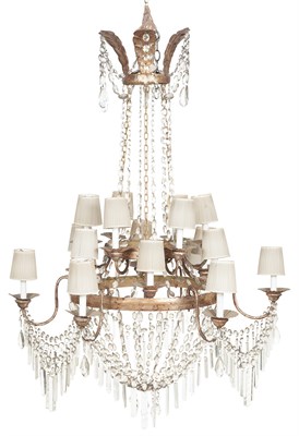 Lot 363 - Continental Gilt-Metal and Cut-Glass...