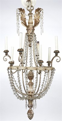 Lot 361 - Continental Painted and Parcel-Giltwood and...